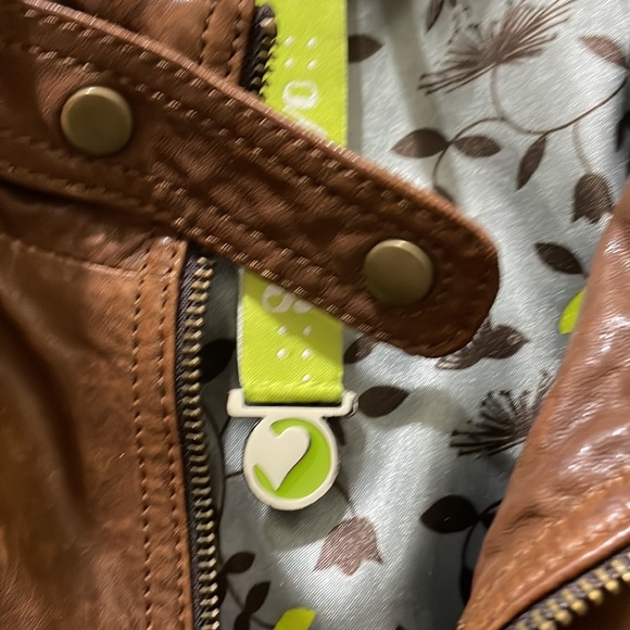 Soia & Kyo brown leather jacket (sz xs) - Picture 3 of 16